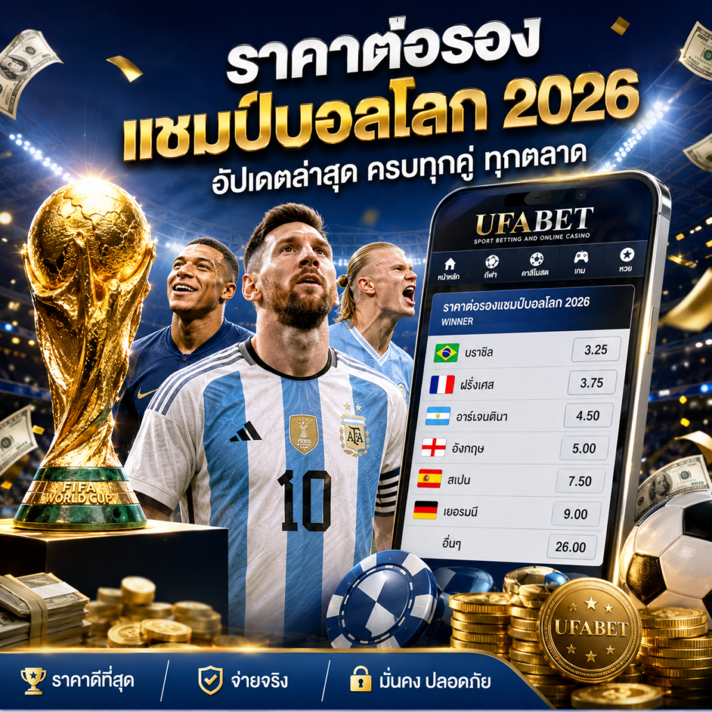 ราคาต่อรองแชมป์บอลโลก 2026