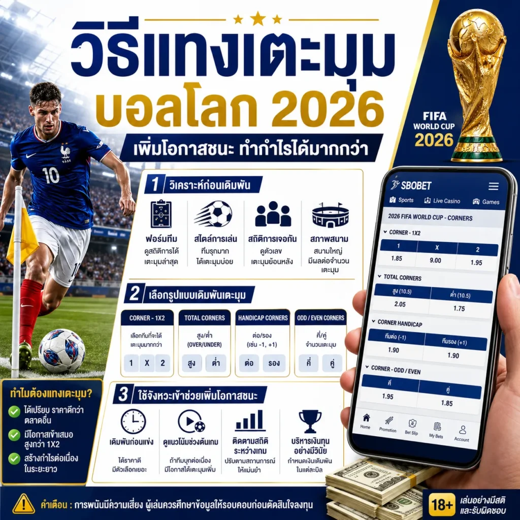 วิธีแทงเตะมุม บอลโลก 2026